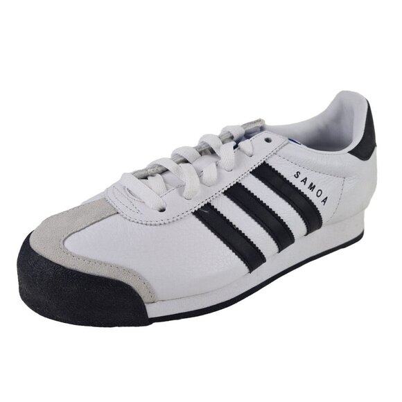 adidas Other - adidas Originals SAMOA Lea White Black Mens Shoes Lthr Sneakers Size 7.5
